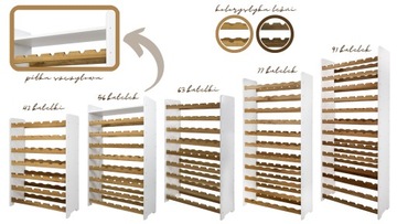 Дубовая винная полка, деревянная винная полка, полка для бутылок 77бут ДУБ