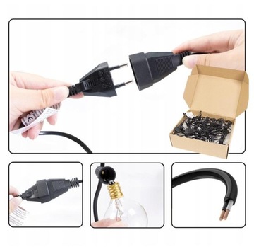 GIRLANDA DUŻE LAMPKI OGRODOWE ZEWNĘTRZNE PATIO BALKON TARAS KULE 9M 30+3SZT