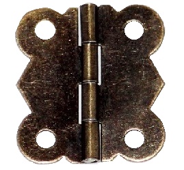 ZAWIAS PUDEŁKA SKRZYNKI METAL c.mosiądz 8szt 25x20