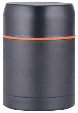 ТЕРМОС УЖИННЫЙ 500мл ЛАНЧ-БОКС ДЛЯ ЕДЫ ОЛДМАН СУП, СТАЛЬ черный