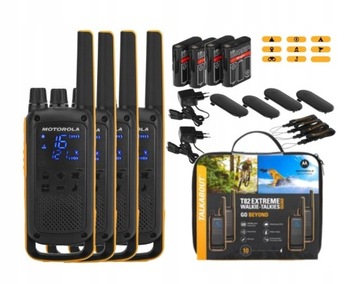 Рация Motorola T82 EXTREME QUAD PACK, набор из 4 предметов