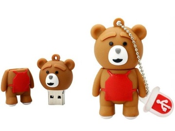 PENDRIVE USB SZYBKI FLASH DRIVE ULTRA PAMIĘĆ ZAWIESZKA PREZENT PEN TED 16GB