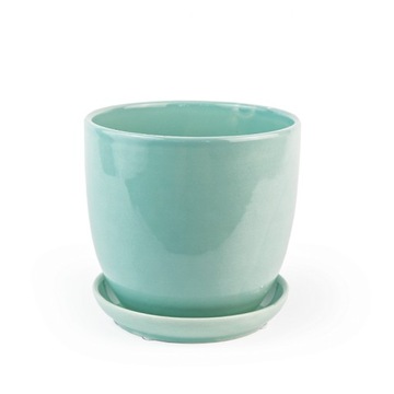 Doniczka Ceramiczna 15.5 cm Miętowa
