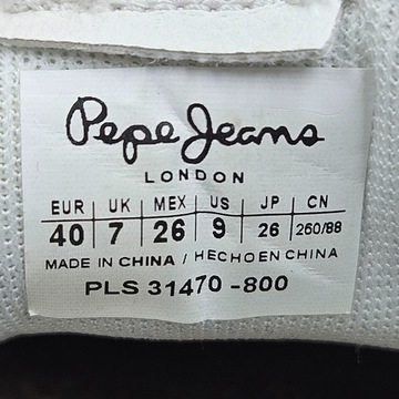 Buty Sportowe Tenisówki Damskie Pepe Jeans Adams Match rozmiar 40