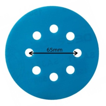 БУМАГА ШЛИФОВАЛЬНАЯ БУМАГА НА ВОДНОЙ ОСНОВЕ 125мм P100 VELCRO 10ШТ.