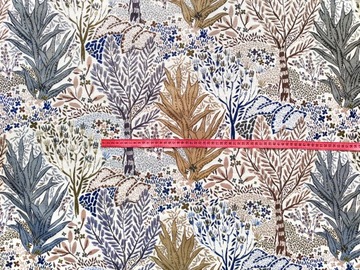 Жаккардовый обивочный материал Жаккардовая обивочная ткань Деревья и листья