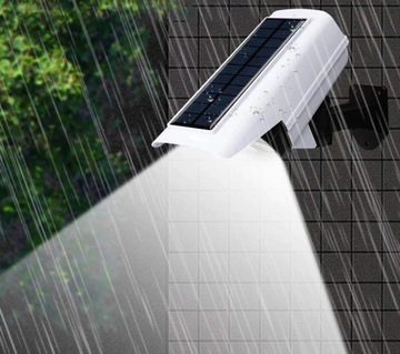 LAMPA SOLARNA ATRAPA KAMERY 2W1 LED OGRÓD + PILOT