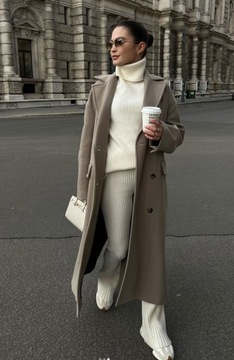 wełniany płaszcz z limitowanej edycji Zara L
