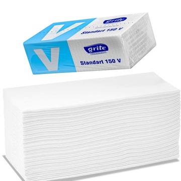 Бумажные полотенца ZZ сложенные 2-слойные 1500 шт.