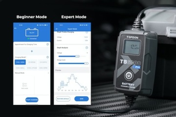 ТЕСТЕР АККУМУЛЯТОРА + ВЫПРЯМИТЕЛЬ 2в1 TOPDON TB6000PRO