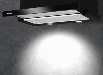 Amica OWC 4241BO островная вытяжка 266 Вт LED трубка 38 см