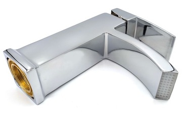 Смеситель для умывальника Смеситель для умывальника ХРОМ НИЗКИЙ ВАННАЯ КУБИЧЕСКИЙ ВОДОПАД