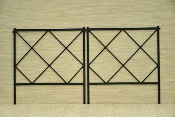 PŁOTEK OGRODOWY METALOWY 75 x 80 cm do ogrodu