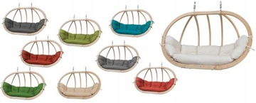 Fotel Wiszący Ogrodowy Bujany Huśtawka Kosz ZOSIA4