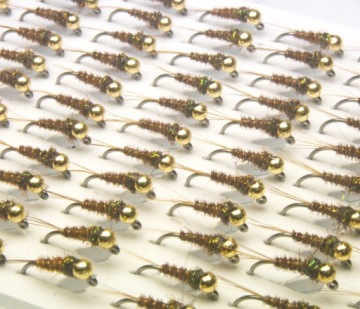 Goldbead Pheasant Tail Nymph Размер 16 Нимфа для форели и хариуса