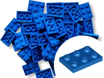 LEGO 3021 PLATE 2x3 Płytka Niebieski Blue 15 szt
