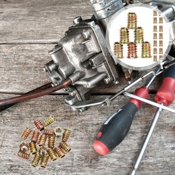 РЕЗЬБОВЫЕ ВСТАВКИ С ГАЙКОЙ ДЛЯ ДЕРЕВА