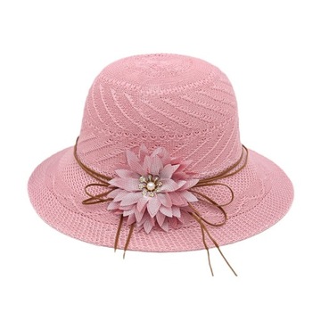 Kapelusz damski nowy letni nowy słomkowy kapelusz z małym rondem ochrona pr