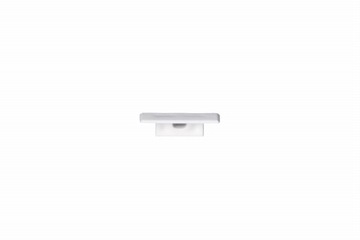 Белая заглушка для профиля Basic Plus с отверстием