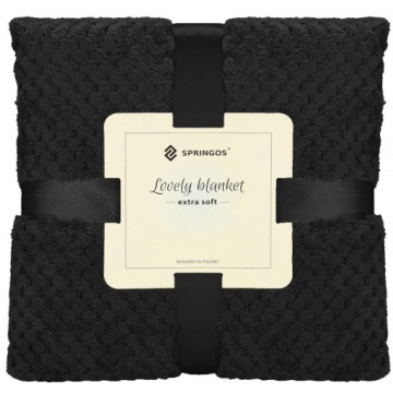 HEATHER PLED BLANKET TWO SIDED SOFT DECORATED BED CUFF 200x220cm