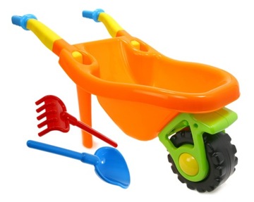 HEMAR POLSKA TACZKA MAJKA dla dzieci 74cm +GRATIS Łopatka Grabki do piasku