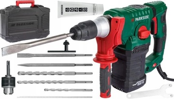 MŁOTOWIERTARKA PARKSIDE 1550W WIERTARKA UDAROWA MŁOT SDS PLUS WIERTŁA zest
