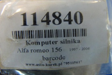 ALFA ROMEO 156 1.8 JEDNOTKA MOTORU 0261206711