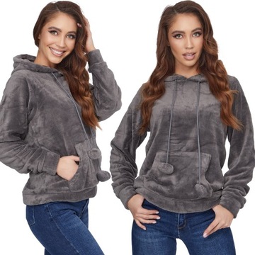 105_ XL/42 _BLUZA futerko misi POMPON kangurek