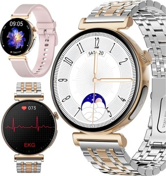 Zegarek Damski Smartwatch PRESTIGE EKG ROZMOWY CUKIER BMI METABOLIZM TĘTNO