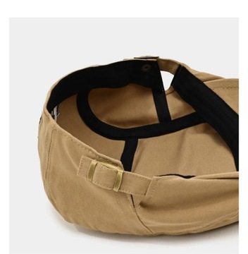 BERET KASZKIET MĘSKI DAMSKI UNISEX WIOSENNY LETNI Z REGULACJĄ CZARNY