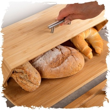 ХЛЕБ ДЕРЕВЯННЫЙ БАМБУК 39,5X29,5X16,5 СМ