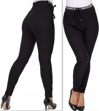 БРЮКИ ЖЕНСКИЕ СИГАРИЛЕТНЫЕ ЭЛАСТИЧНЫЕ, ЛАСТИК, ЦВЕТА XL/XXL