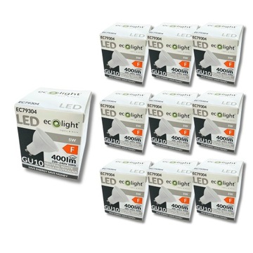 10x Żarówka LED GU10 5W = 35W 400lm 4000K Barwa Neutralna 230V