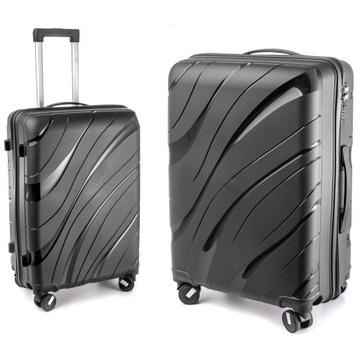 БОЛЬШОЙ ДОРОЖНЫЙ ЧЕМОДАН XXL ИЗ ПОЛИПРОПИЛЕНА RGL БАГАЖНИК С ДВОЙНЫМИ ПОВОРОТНЫМИ КОЛЕСАМИ