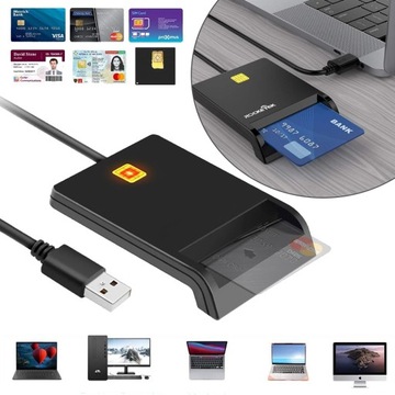 ZBLIŻENIOWY CZYTNIK INTELIGENTNYCH USB CHIP E-DOWODU ZGODNY Z SIM I ID