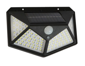 СОЛНЕЧНАЯ ЛАМПА С ДАТЧИКОМ ДВИЖЕНИЯ И СУМЕРКИ 100LED