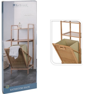 Полка для ванной Koopman-Bathroom Solutions, бамбук, 40x30x95 см, коричневый