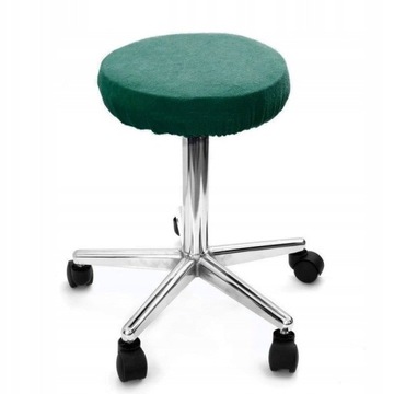 Чехол КОСМЕТИЧЕСКИЙ БУТЫЛОЧНО-ЗЕЛЕНЫЙ МАХРОВЫЙ НА ТАБУРЮТ 35/40 см