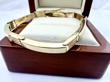 КРАСИВЫЙ ЗОЛОТОЙ БРАСЛЕТ 585 18СМ 8.10Г