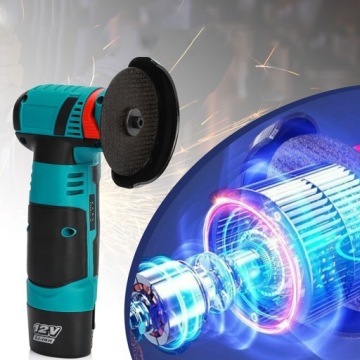 МАЛЕНЬКАЯ УГЛОВАЯ ШЛИФМАШИНА ДЛЯ РЕЗКИ АККУМУЛЯТОРНОГО ПВХ 19500об/мин + 2хБАКУ + 2ДИСКА