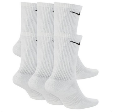 Nike vysoké ponožky ponožky biela sada 6 párov Dri-Fit SX6897 L