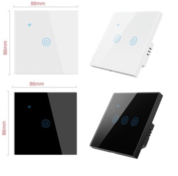 ZigBee Touch Switch TUYA 1 цепь. черный #без Н