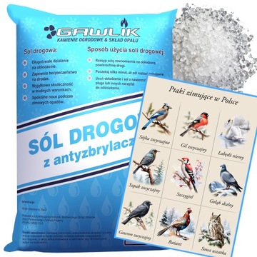 SÓL DROGOWA 20KG ANTYZBRYLACZ AntyLód Lód Śnieg + GRATIS PLAKAT CYFROWY