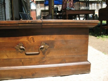 ŁAWA KUFER DREWNO 100% KOLONIALNY STYL STYLOWY SKRZYNIA WYSYŁKA 22/16/07/25