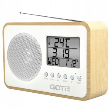 Przenośne radio GOTIE GRA-110B do kuchni termometr