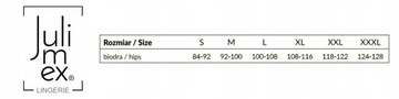 KORONKOWE DAMSKIE MAJTKI FIGI JULIMEX BEZSZWOWE PRZYLEGAJĄCE NIEWIDOCZNE XL