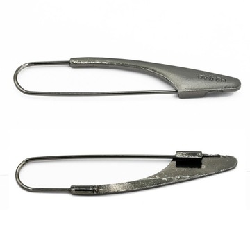 Agrafka ozdobna nikiel elegancka 6,5cm ZBA-013