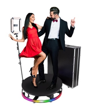 ФОТОКАБИНА 360 Фотобудка 100 см + iPhone 15 + Дым-машина