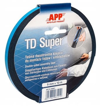 APP TD Super Taśma dwustronnie klejąca 9mm x 10m