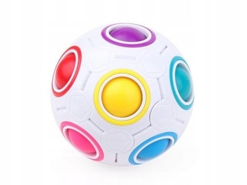 Rainbow Puzzle Ball KULA Logiczna PIŁKA Kostka